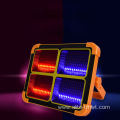 Solar Powered Tri-color Flat LED Flood Lights